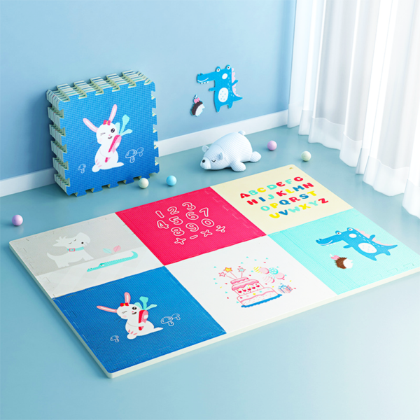 XPE Splicing Baby Play Mat 60x60x0.8cm Non-toxic Factory Hot selling Interlocking Eva Foam Tatami Puzzle Mat Play Carpet Tiles Baby Crawling Mat