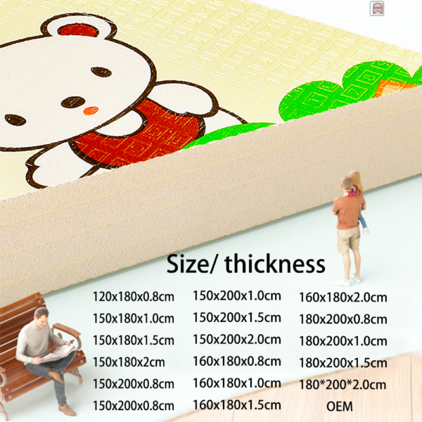 XPE Foldable Baby Play Mat 150x200x2.0cm Baby Crawling Mat Children's Crawling Pat Non-toxic Folding Play Mats Factory Hot selling - Image 7