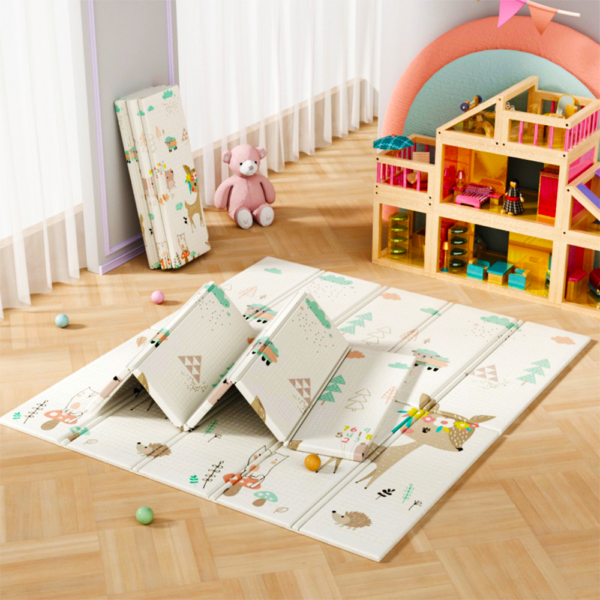 XPE Foldable Baby Play Mat 160x180x2.0cm Baby Crawling Mat Children's Crawling Pat Non-toxic Folding Play Mats Factory Hot selling