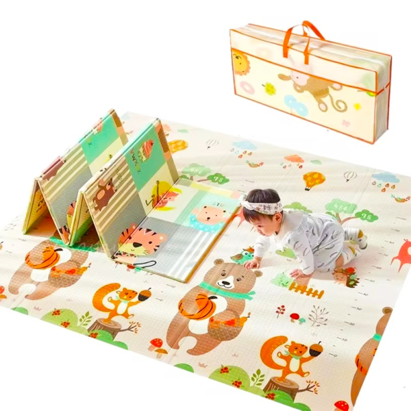 XPE Foldable Baby Play Mat 180x200x1.5cm Baby Crawling Mat Children's Crawling Pat Eco-friendly Folding Play Mats Factory Direct sale