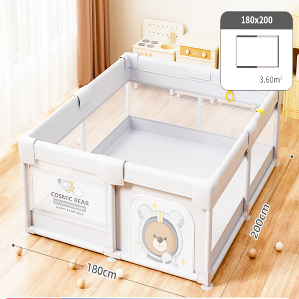 Baby Playpen Large Activity Space Indoor Oxford Steel Safety Open Locker Safety Play Yard Fence for Toddlers Kids - Image 3