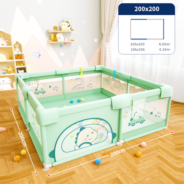 Baby Playpen Large Activity Space Indoor Oxford Steel Safety Open Locker Safety Play Yard Fence for Toddlers Kids - Image 7